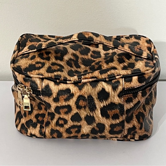 Marc New York Andrew Marc Leopard Cosmetic Toiletry Bag - Picture 7 of 10